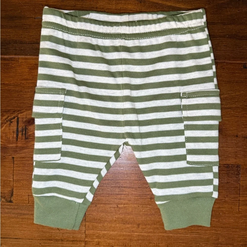 Baby Boy Outfit Bundle 3 Months | Baby Essentials Onesies and Striped Pants